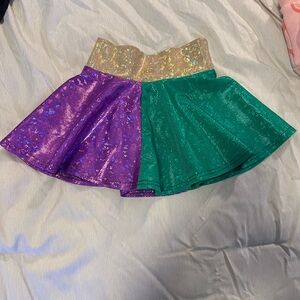 Sparkling Mardi Gras Skirt!